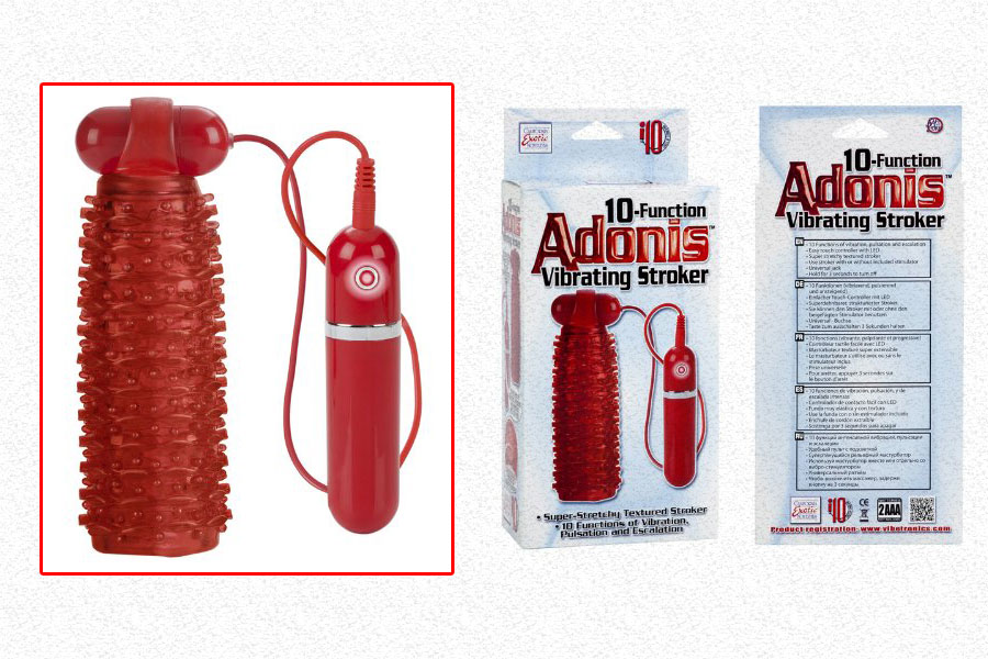 Adonis 10 Function Vibrating Stroker