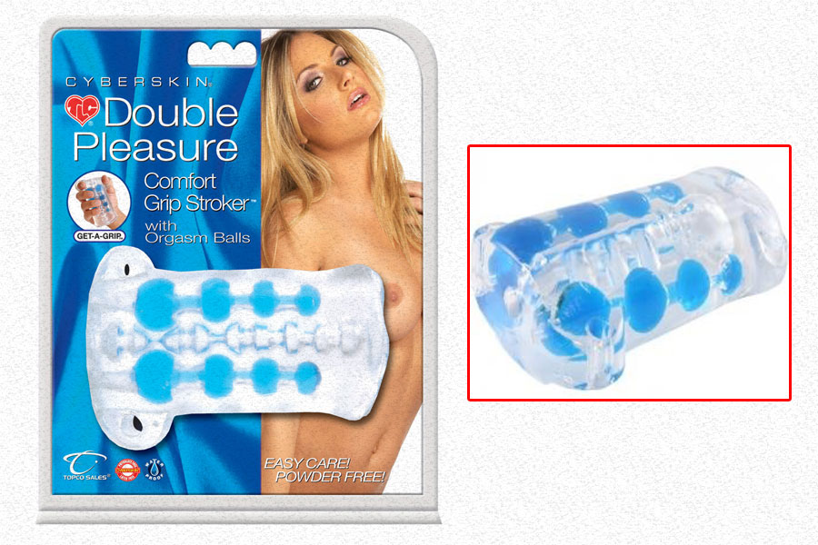 Tlc Cyberskin Double Pleasure Comfort Grip Stroker